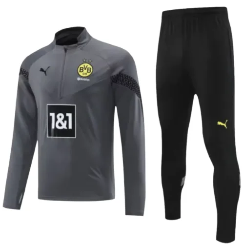 Conjunto de Treino Borussia Dortmund – Masculino – Cinza – Futcompany | A melhor loja de Camisas de Time do Brasil